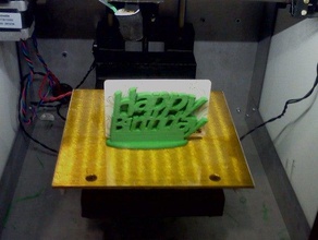 feliz cumpleaños don titular de la tarjeta otros presente 3d print model - Mito3D