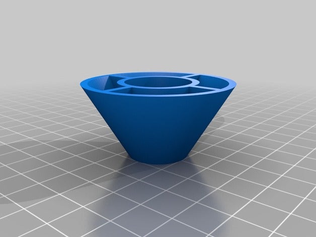 cono soporte bobina filamento 3d printer accessories filament holder openscad bobinas spool 3D print model - Mito3D