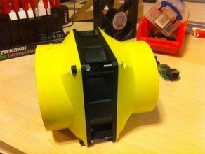 box-Lüfter adapter 4-Zoll-Rohre-Rohre - Ersatz Teile Lüfter Staub-Sammler Auspuff full spectrum laser vent 3d print model - Mito3D