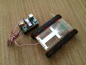 bateria da base de dados tamiya universal placa robótica 3d print model - Mito3D