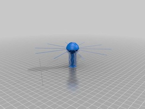 my customized jellyfish- drooloops animals 3d print model - Mito3D