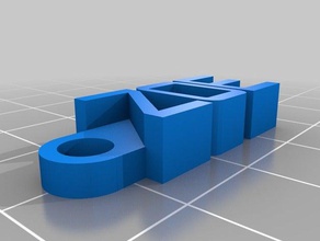 zoe keychain organization customized 3d print model - Mito3D