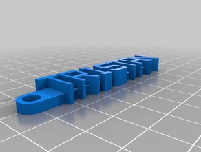 tristan keychain organization customized 3d print model - Mito3D