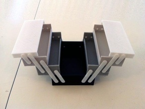 faltbar-tool-box Haushalt 3d-Drucker Schublade Veranstalter tools 3d print model - Mito3D