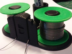 dupla solda rolos de suporte eletrônica fluxo caneta titular ferramenta 3d print model - Mito3D