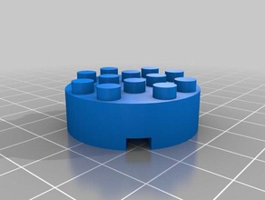 lego circle block construction toys 3d print model - Mito3D