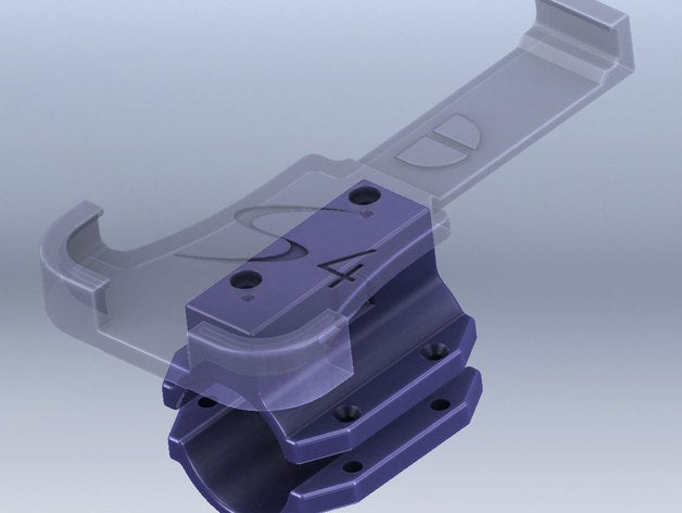 suporte para montagem em bicicleta s4s5 titulares móveis de telefone samsung s4 3D print model - Mito3D