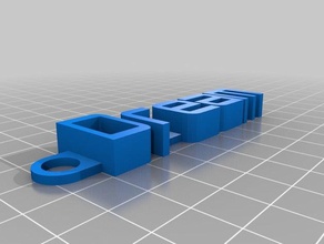sueño llavero organización personalizado 3d print model - Mito3D