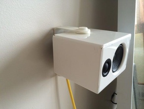 speaker wall mount organization 3d print model - Mito3D