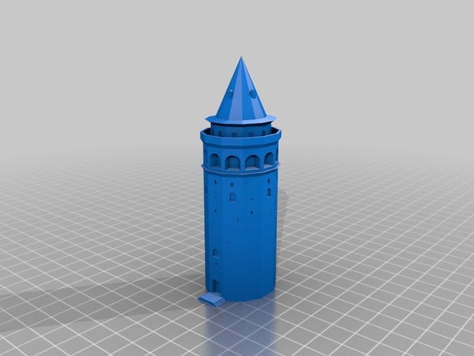 galatatower-istanbul buildings structures 3D print model - Mito3D