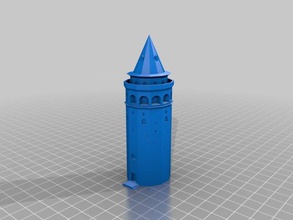 galatatower-istanbul buildings structures 3d print model - Mito3D