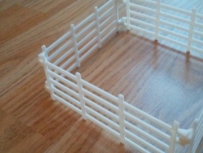connectable fence toy game accessories 3d print model - Mito3D