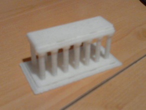 özelleştirilebilir Yunan Tapınağı sanat özelleştirici 3d print model - Mito3D