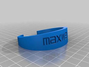 maxwell-Armband Armbänder angepasst 3d print model - Mito3D