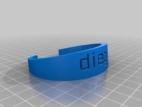 diego de la pulsera las pulseras personalizado 3d print model - Mito3D