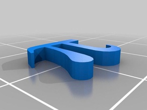 pi symbol math art 3d print model - Mito3D