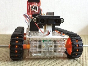 ir medidor de distância tamiya universal placa robótica 3d print model - Mito3D