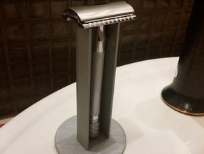 safety razor stand bathroom merkur 3d print model - Mito3D