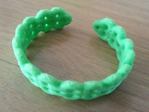 ellipse open cuff bracelet for7 y0 bracelets 3d print model - Mito3D
