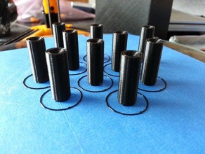 customizable slim magnetic rod ends 3d printer parts customizer delta 3d print model - Mito3D
