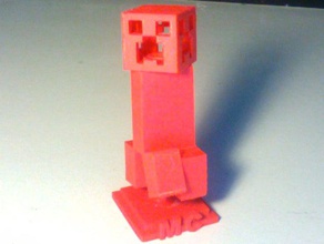 minecraft creeper statue v2 video games figures 3d print model - Mito3D