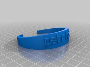 patrick les bracelets personnalisé 3d print model - Mito3D