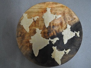 Karte von Indien geformt cookie mathri cutter Küche Essen maker Tag der Unabhängigkeit roti 3d print model - Mito3D