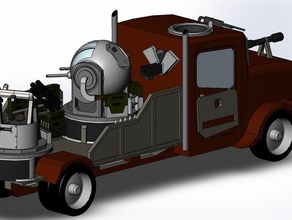 modular gun truck toy game accessories war 3d print model - Mito3D