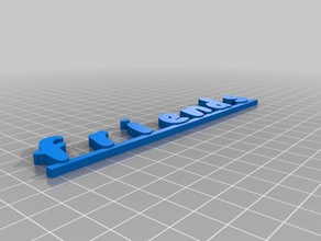 sign cloud friends signs logos customized 3d print model - Mito3D