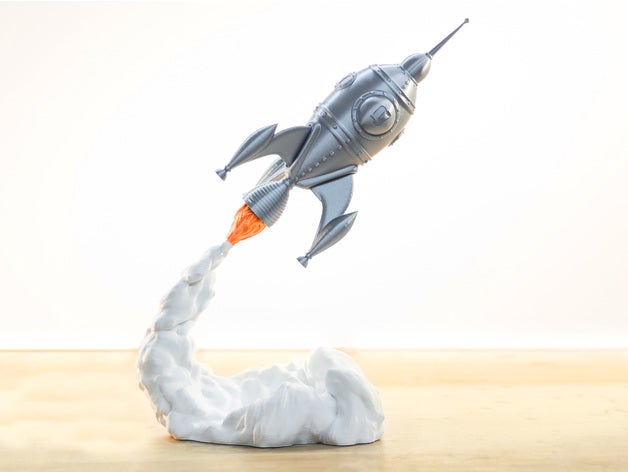 gcreate official rocket ship models blast off smoke 3D print model - Mito3D