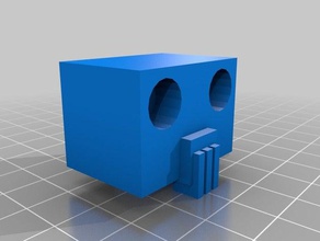 robot de cabeza lápiz topper juguete juego accesorios openscad tutorial ornamento 3d print model - Mito3D