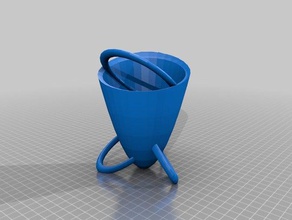 retro space vase household 3d print model - Mito3D