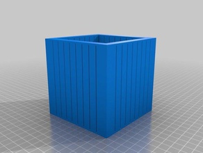 100mm corrugated box organization customized 3d print model - Mito3D