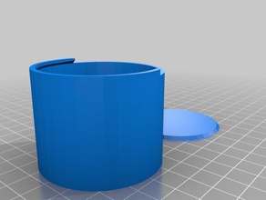 mon personnalisés récipient cylindrique les conteneurs 3d print model - Mito3D