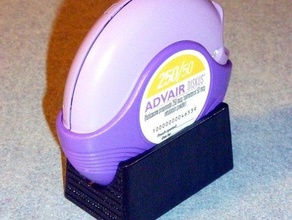 advair diskus holder other asthma medicine 3d print model - Mito3D