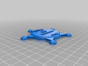 etoile xerife enzo adereços personalizado 3d print model - Mito3D