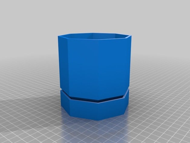 octagon bote 100x100 al aire libre jardín personalizado 3D print model - Mito3D