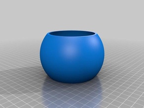 spheroid pot 100mm outdoor & garden customized 3d print model - Mito3D