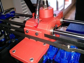 bcn3d++b single bowden extruder printer extruders carriage reprap 3d print model - Mito3D
