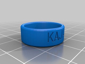 kajal anello anelli personalizzato 3d print model - Mito3D