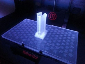 spool holder 35 mm 3d printer accessories replicator 2 3d print model - Mito3D