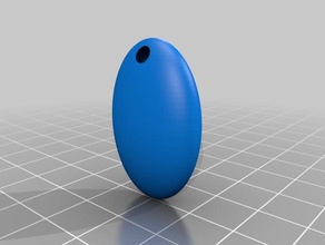 my customized oval key-ring design 1 keychains 3d print model - Mito3D