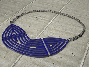 concentric statement necklace accessories 3d print model - Mito3D