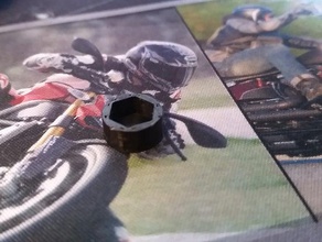 8mm altıgen cıvata kapsar Otomotiv abs bezel motosiklet fındık yarış hız üçlü zafer 3d print model - Mito3D