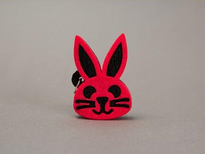 animal keychains bunny cat charm panda rabbit 3d print model - Mito3D