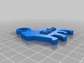 rollo Anahtarlık özelleştirilmiş 3d print model - Mito3D