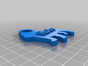 rolo 2 de porte-clés personnalisé 3d print model - Mito3D