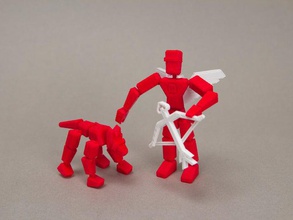 mans melhor amigo brinquedos jogos figura de ação makerbotspam 3d print model - Mito3D