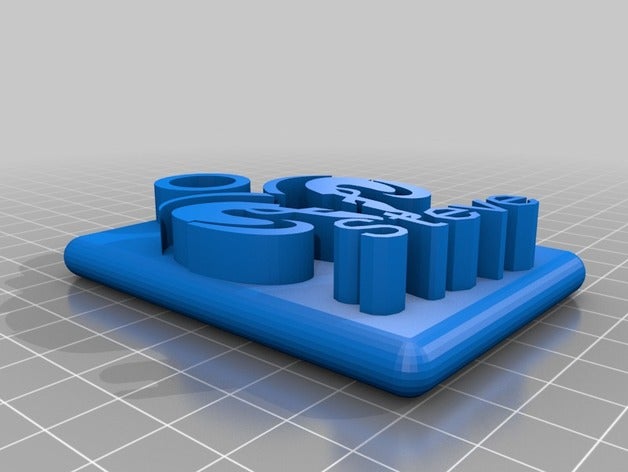 steve dodge llaveros personalizado 3D print model - Mito3D