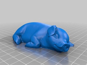 dormire maiale le scansioni repliche autodesk memento mustang dave photoscan 3d print model - Mito3D